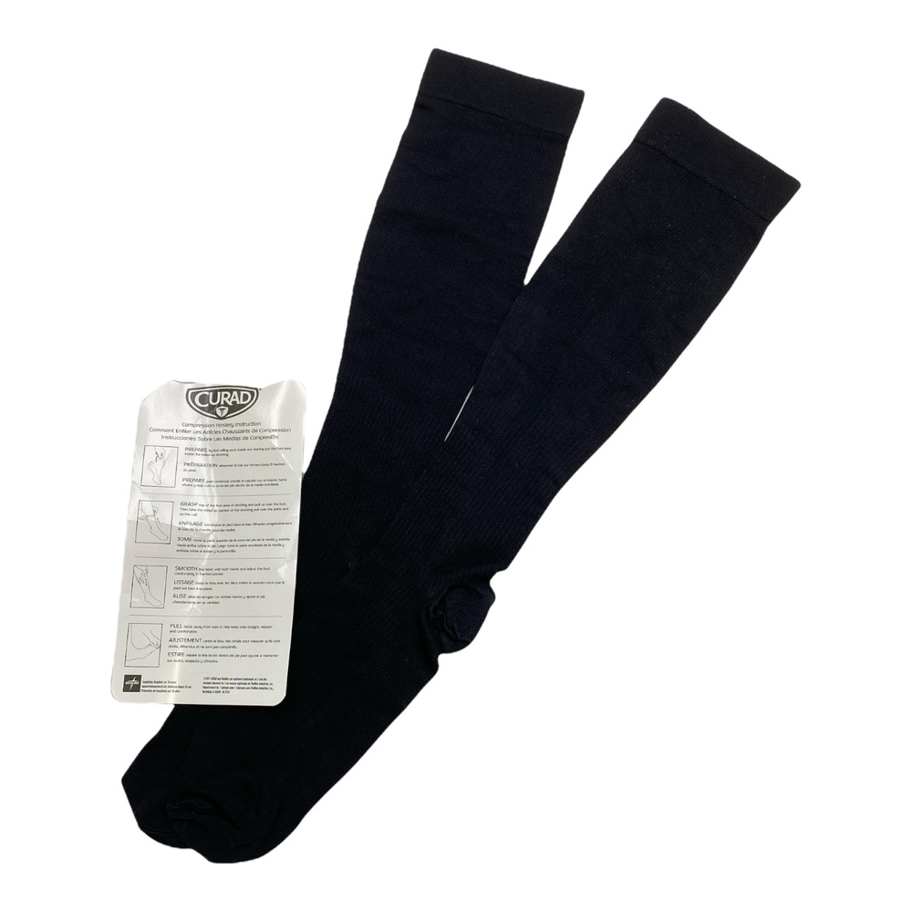 CURAD Knee-High Compression Socks LG/XL